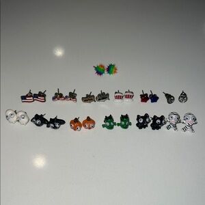 Claire's Colorful Holiday Earring Set